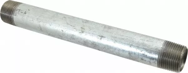 3/4" GALVANIZED STEEL 8"  LONG  NIPPLE fitting pipe npt 3/4 x 8 malleable iron