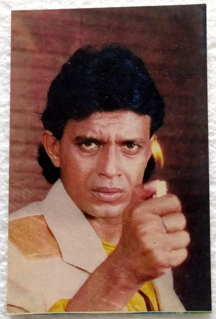 Carte postale rare de l'acteur de Bollywood Mithun Chakraborty Carte postale
