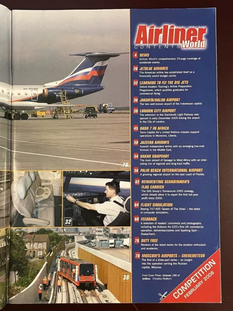 AIRLINER WORLD MAGAZINE Jet Blue Airways American Low-Cost Success Feb 2006 3