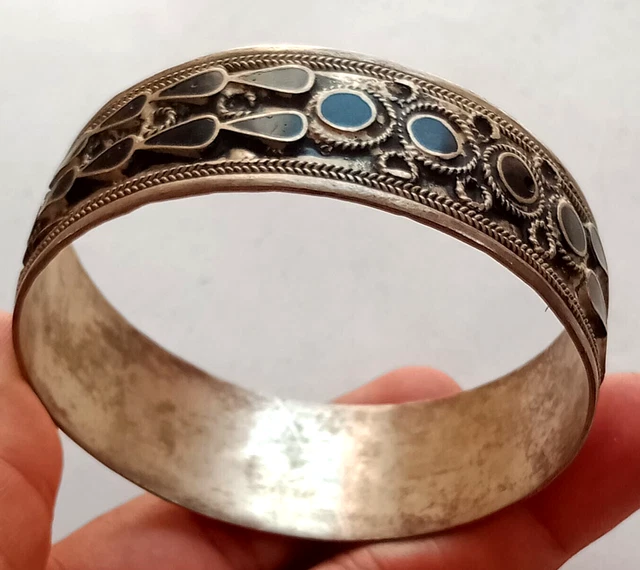 Very Old Rare Ancient Viking Bracelet Bronze  Silveryartefact Authentic Stunning