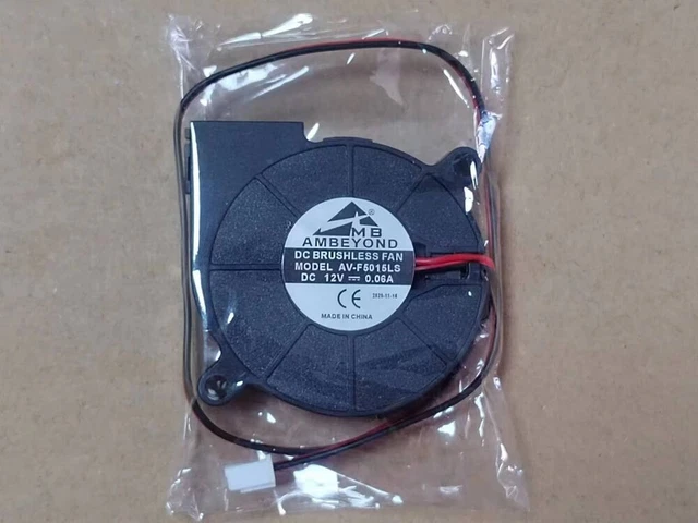YW03015012BH 12V 0.06A 30mm Cooling Fan - 3015 Size, 4.8CFM, 20dB, 3-Wire