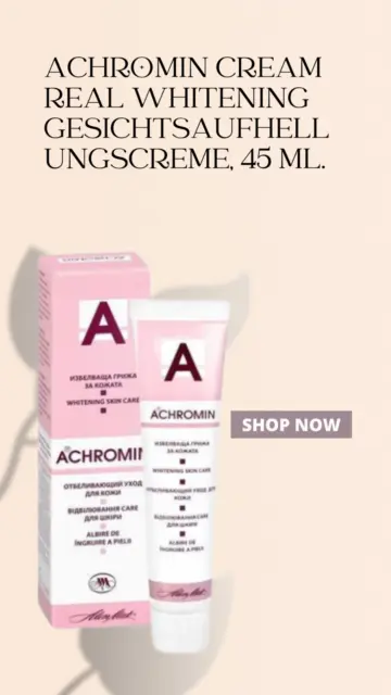 ACHROMIN CREAM REAL WHITENING Gesichtsaufhellungscreme, 45 ml.