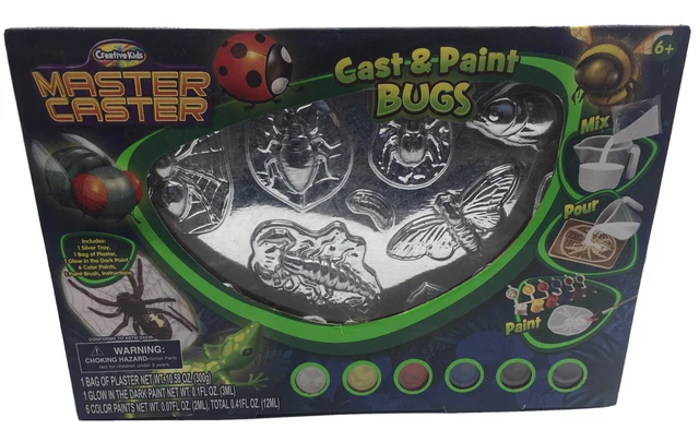 Insectos creativos de fundición y pintura para niños, lanzador maestro, creativo ~ artes y oficios NUEVOS