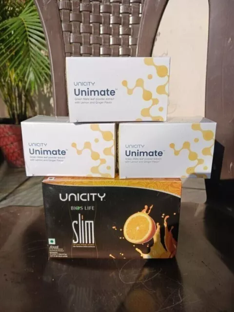 3X Unimate Yerba Mate Integratore LIMONE ZENZERO e 1X Unicity BIOS LIFE SLIM +