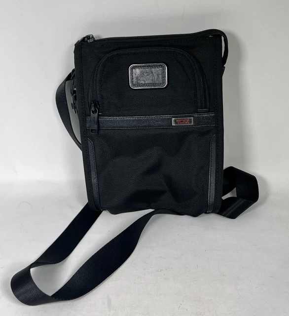 Tumi Black Nylon Crossbody Messenger Bag