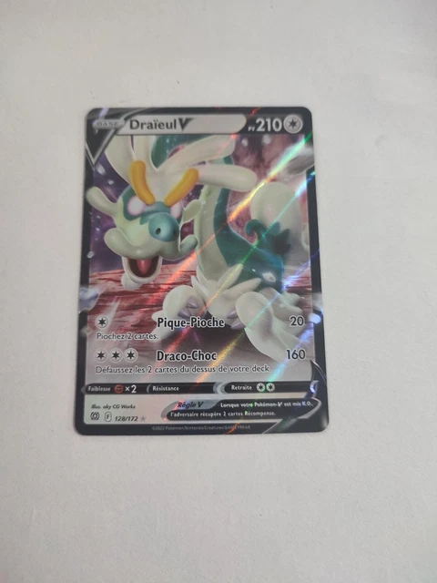 CARTE POKEMON DRAÏEUL 128/172 V Ultra Rare Epée et Bouclier 9 EB09 FR ...