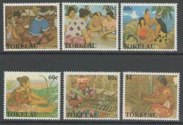 Tokelau Sg177/82 1990 Womens Handicrafts  Mnh