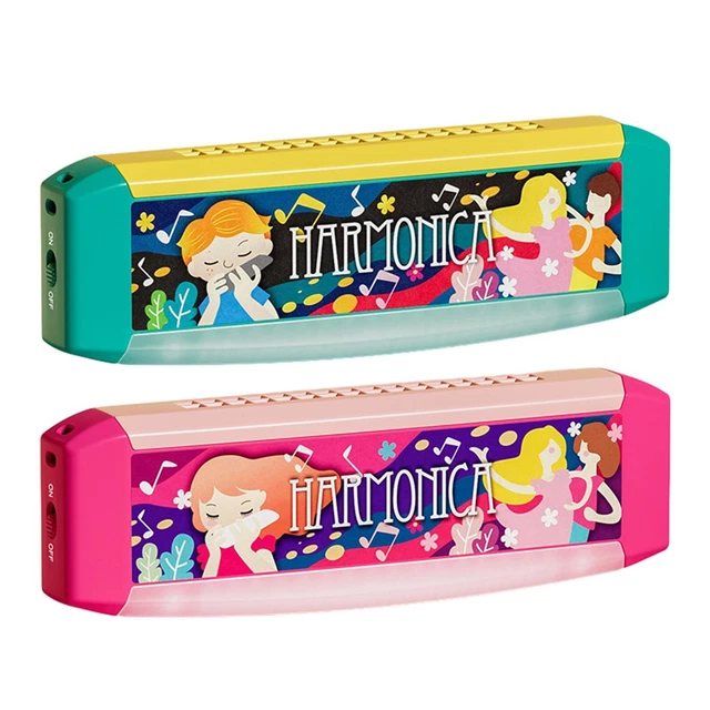4 Pièces Harmonica pour Enfants, 16 Trous Dessin Animé Coule 4 Pièces Harmonica pour Enfants, 16 Trous Dessin Animé Coule