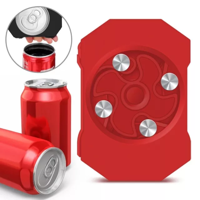 Abrebotellas universal abridores de botes Cocina para bebidas can opener Rojo