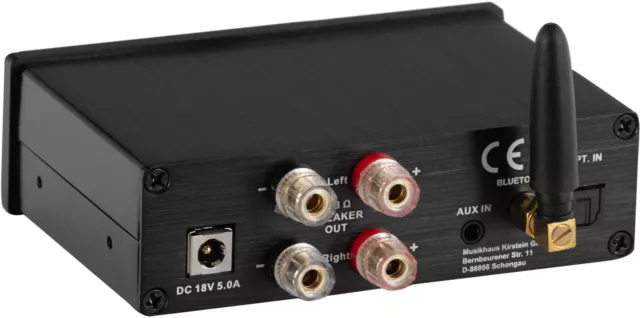 HiFi Verstärker Bluetooth Toslink DJ PA Amplifier Mini Amp Stereo Receiver 100W 3