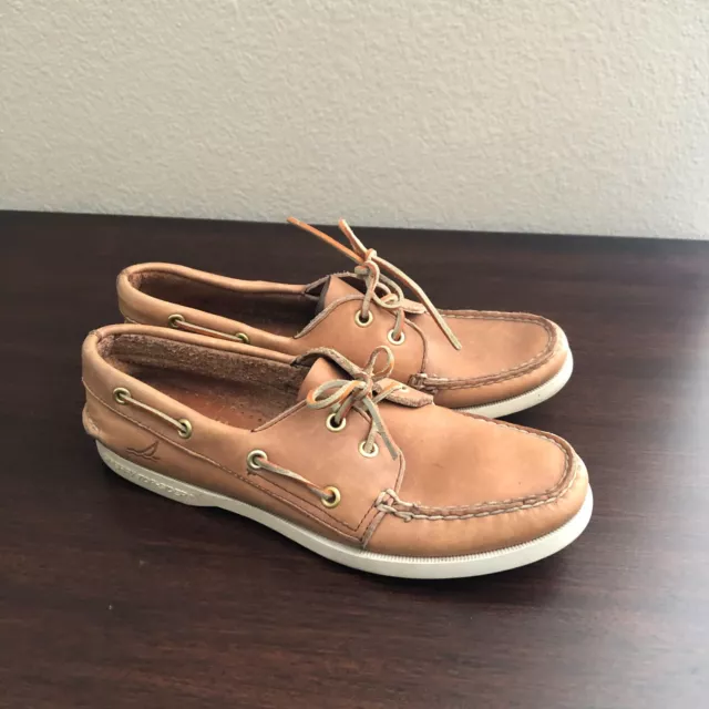 Sperry Top Sider Women s Size 7.5 Leather Boat Shoes Casual Brown