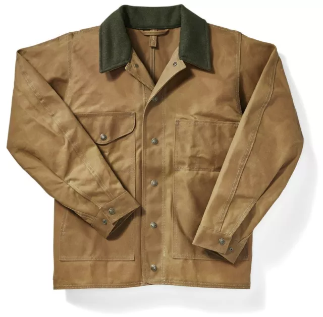 FILSON TIN CLOTH Jacket Dark Tan Made in USA, Men's 2XL Long NWT $349. ...