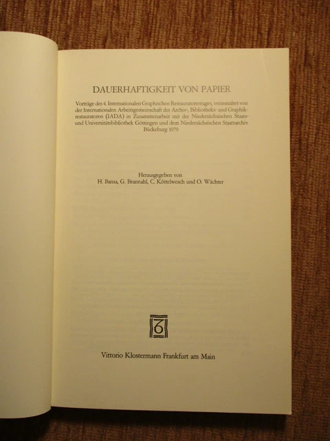 BUCHRESTAURIERUNG Dauerhaftigkeit von Papier BUCHBINDER Buchbinderei BUCHEINBAND 4