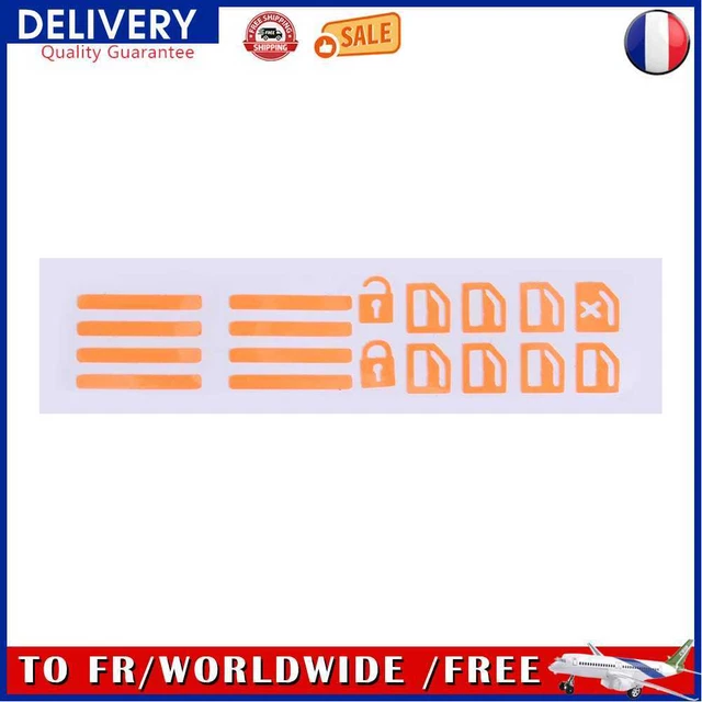 Luminous Car Door Window Lift Button Stickers Decals Car Styling (Orange)