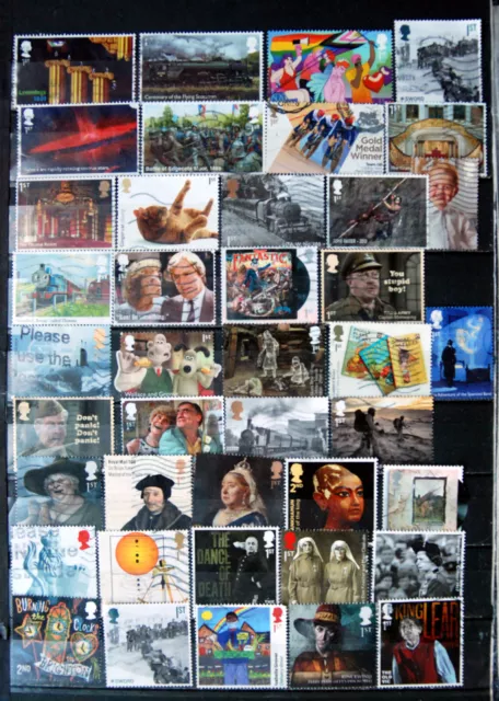 A Great Collection Of Good Used Low Value Recent Issue GB Commemoratives.