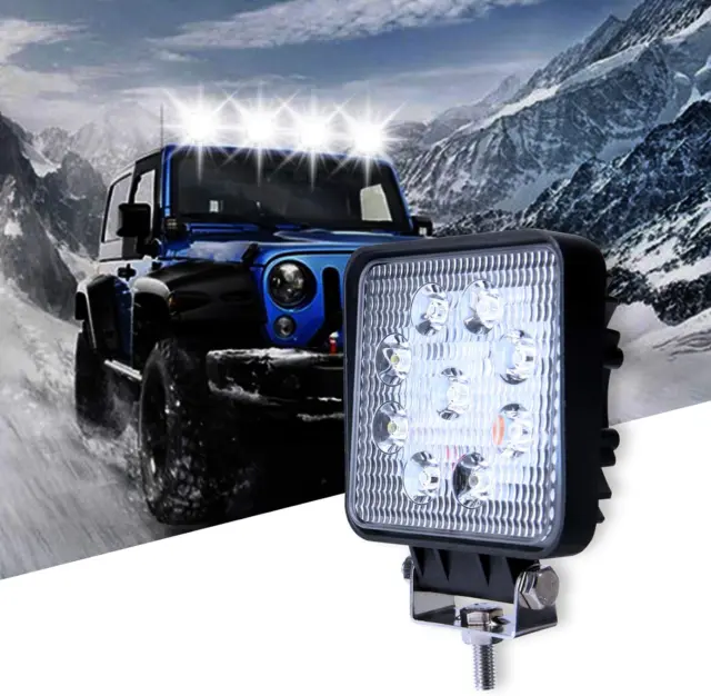 2x 1000W LED Arbeitsleuchte Bar Flut Spot Lichter Fahrlampe Offroad Auto LKW SUV