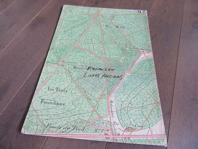 Grand Manuscript Plan 1890 Les Barraques Mushigneulles Murthe Et Moselle