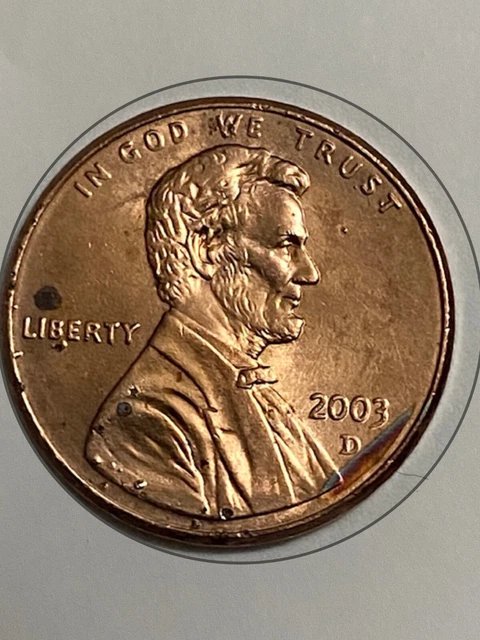 2003D US 1cent, Lincoln Memorial Penny, Error