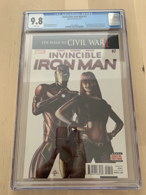 Invincible Iron Man 7 CGC 9.8 White Pages