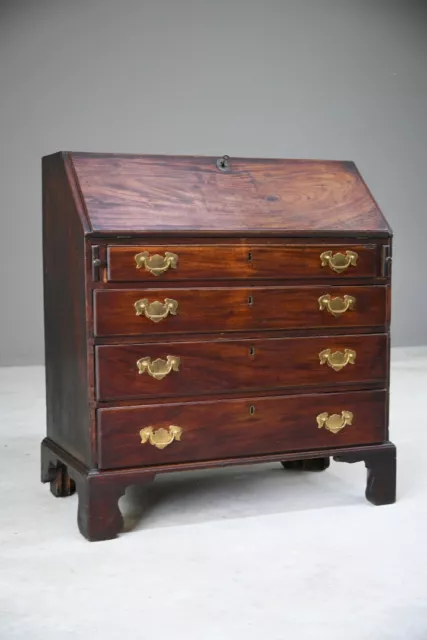 Antique Georgian Mahogany Bureau Writing Desk