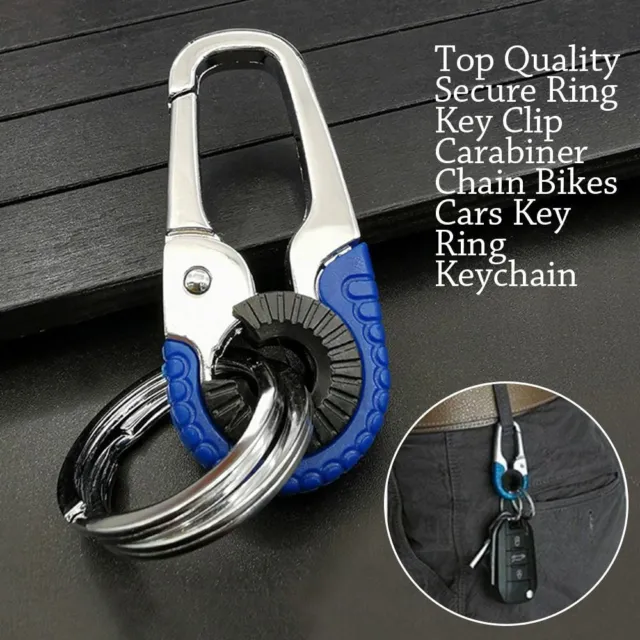 Durable Bikes Key Ring Carabiner Chain Secure Ring Key Clip Car Keychain