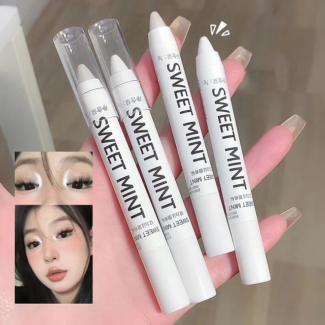 Delineador de ojos brillante gusano de seda palo resaltado lápiz brillo perlado brillante maquillaje