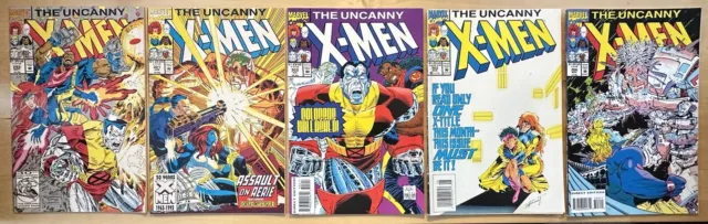 Uncanny X-Men #292, #301, #302, #303, #306 - Marvel Modern Age Comic Book Lot
