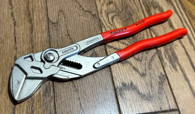 KNIPEX Cobra Self Locking Pliers WRENCH 10 Water Pump Push Button Adjustable Red