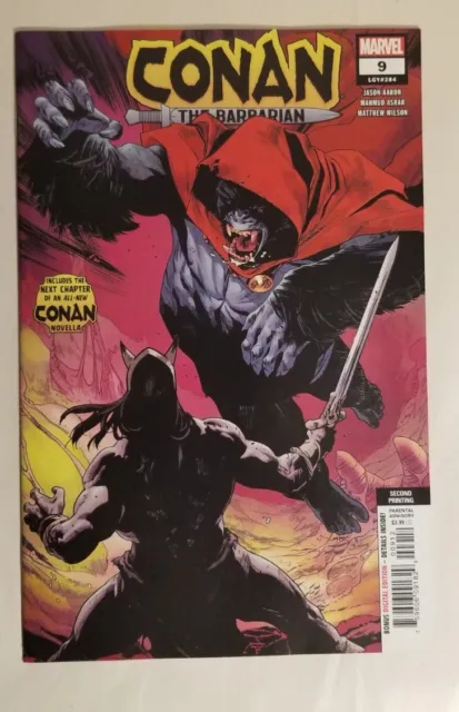 Conan The Barbarian #9 Marvel Comic Jason Aaron 2019 2ND PRINT ASAD RIBIC COVER