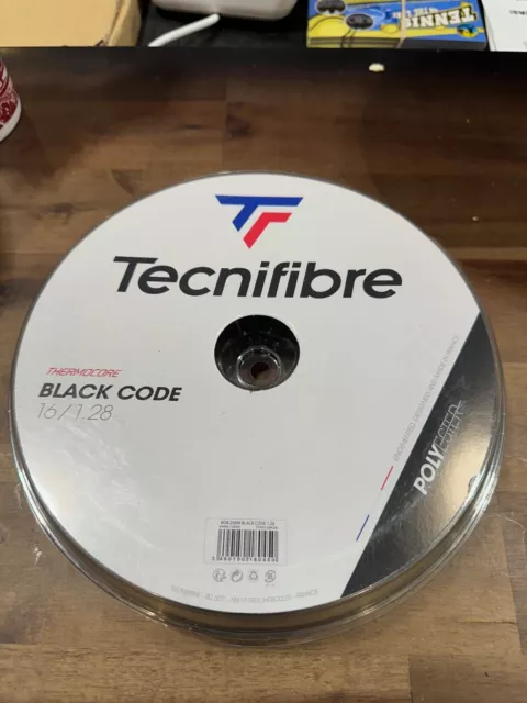 TECNIFIBRE BLACK CODE 17 Gauge 1.25mm 660' 200m Tennis String Reel Black  $229.95 - PicClick