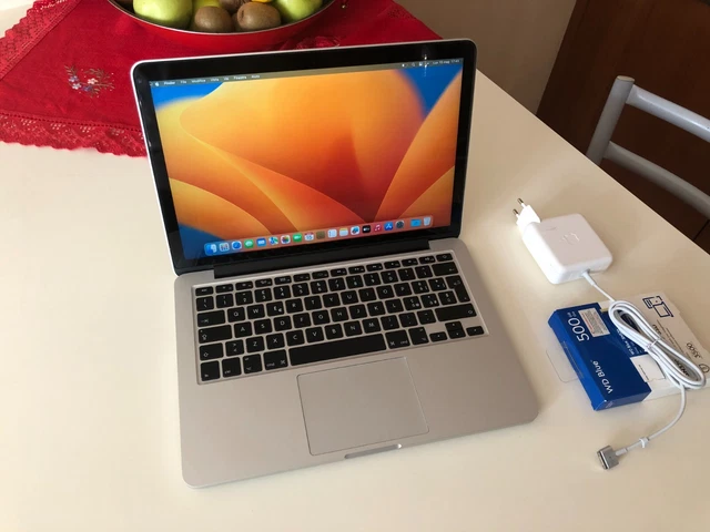 APPLE MACBOOK PRO 13 RETINA INIZIO 2015 2.7Ghz Intel i5 8Gb RAM 500Gb SSD