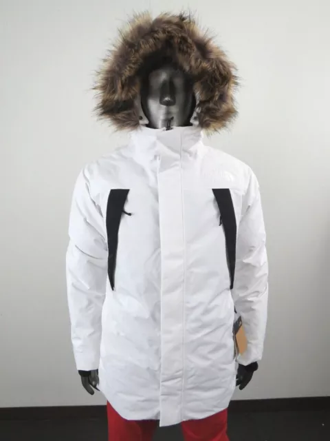 Mens The North Face Outer Boroughs Waterproof Hooded Winter Down Parka - White