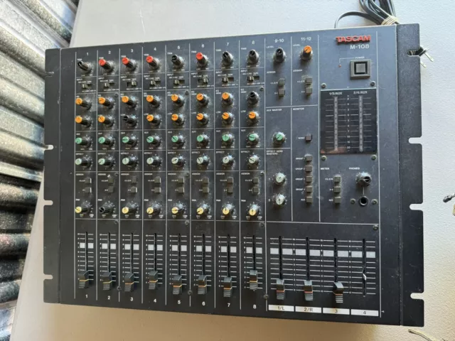 Tascam M-108 8-Channel Vintage Analog Mixer *UNTESTED* Free Shipping