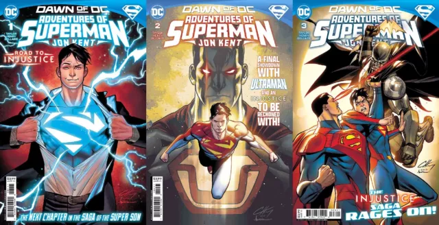 Adventures Of Superman Jon Kent 1 2 & 3 Cover A Set Nm Dc New 2023