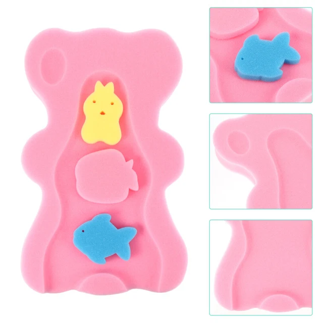 Baby Bath Mat Sponge Skid Proof Bathing Infant Cushion Comfortable