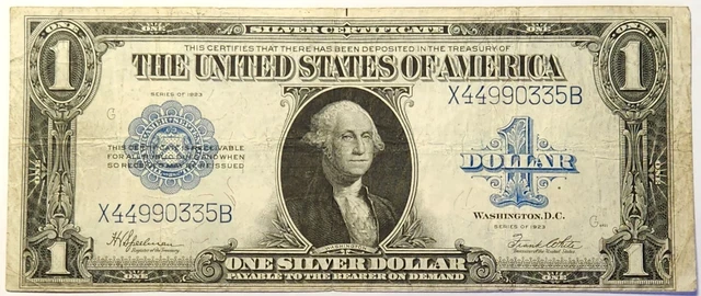 1923 $1 Silver Certificate Large Size Note