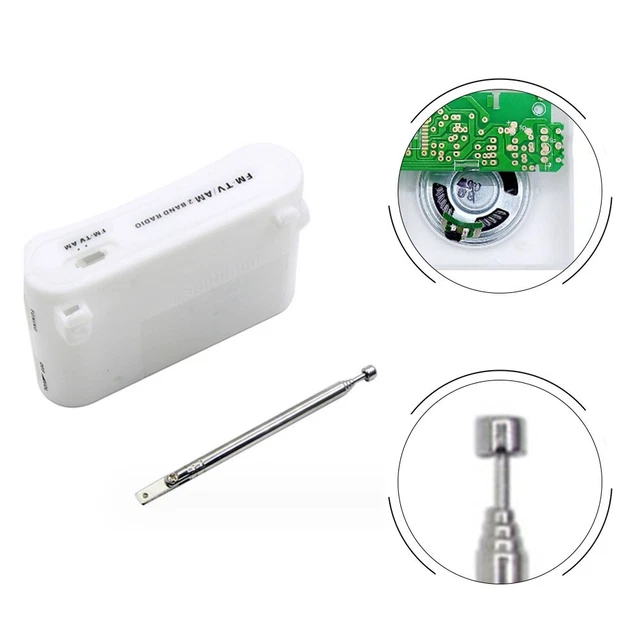 Kit fai da te radio stereo portatile FM AM CF210SP con 2 batterie AA (71 caratte