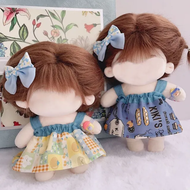 Bow Doll Dress 20cm Girl Gift Mini DIY Toys for Plush
