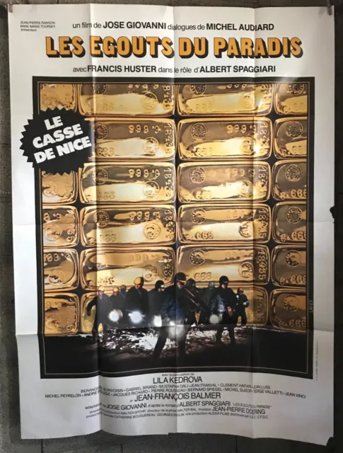 cinema-affiche originale- LES EGOUTS DU PARADIS - 120x160 - Spaggiari