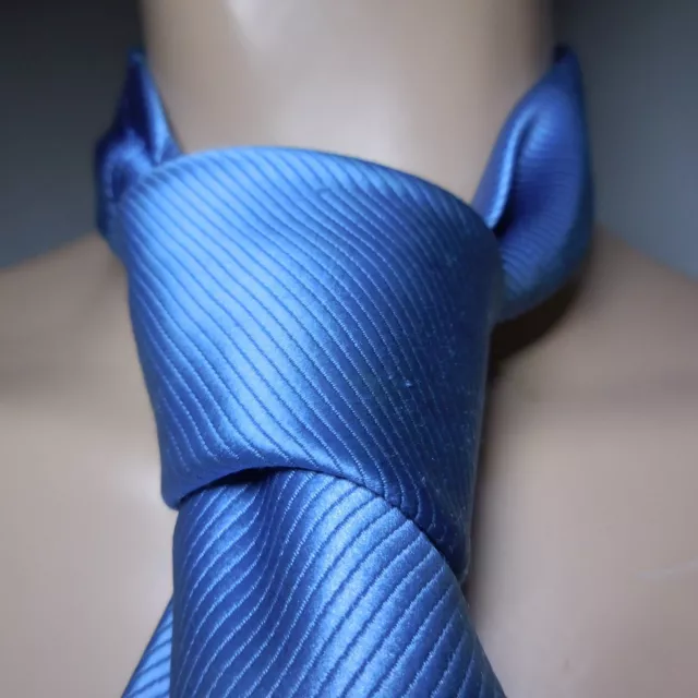 Tie Blue Monochrome Jules Collection Vintage Unisex Fashion Woman Man N8550