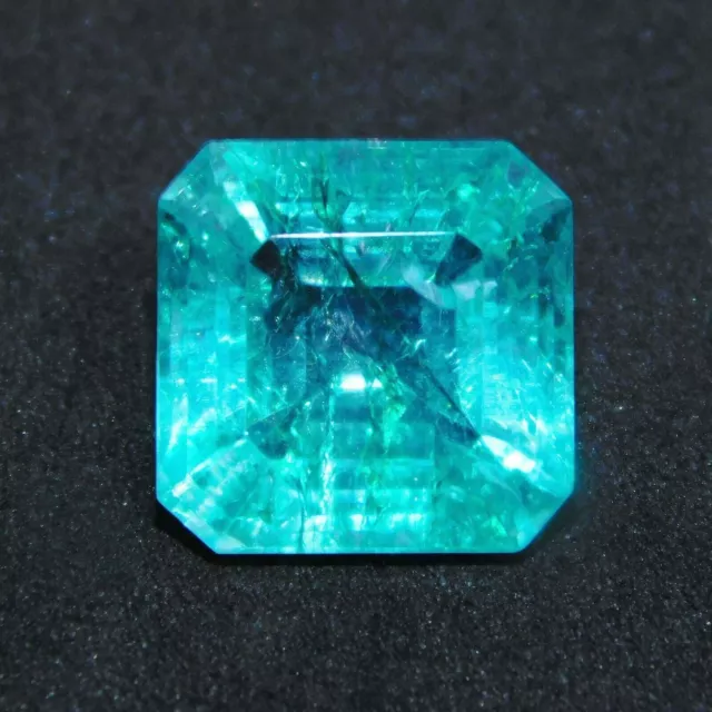 5 to 6 Cts Natural Zambian Green Emerald Octagon Shape Certified Gemstone