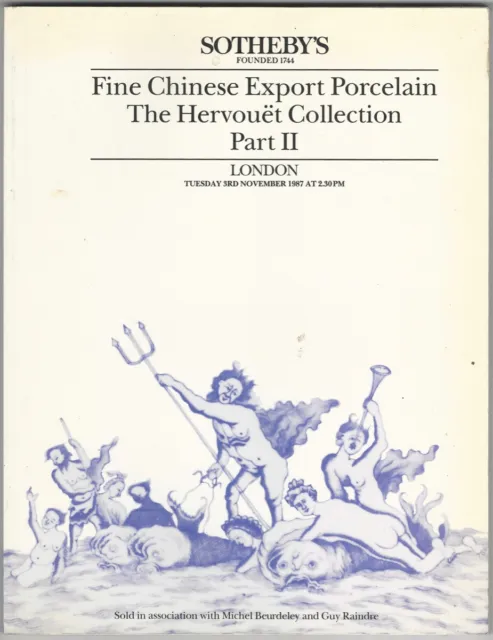 Chinese Export Porcelain - Hervouet Collection Part II Sotheby's 1987 Catalog
