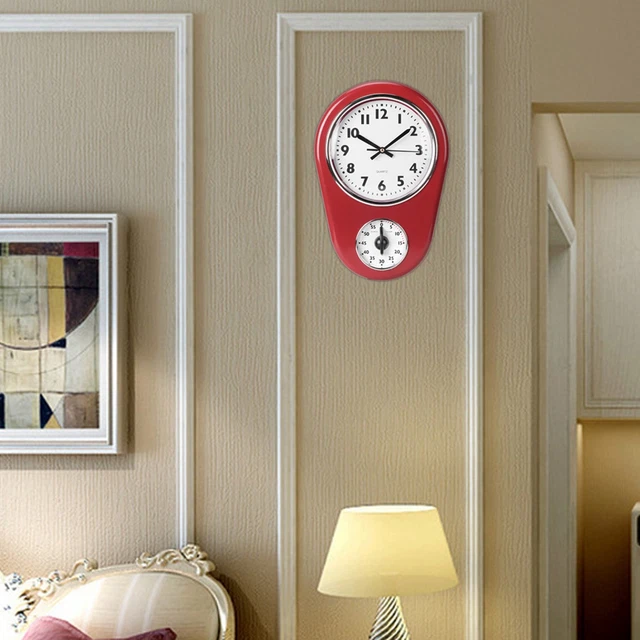 Horloge Murale Vintage Avec Grande Montre Suspendue Horloge Maison Cuisine QC