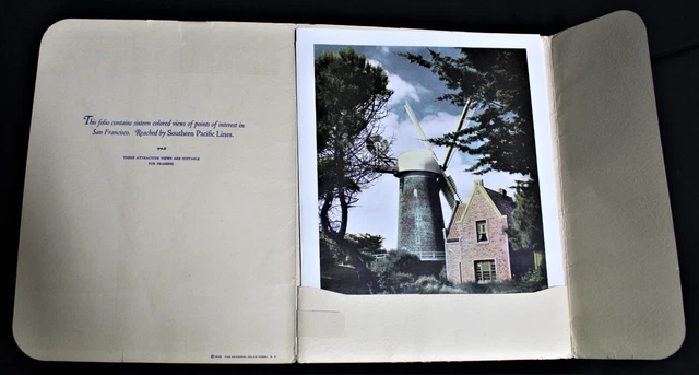 Southern Pacific Lines Railroad Souvenir Packet Of 16 San Francisco Photos 1943 2