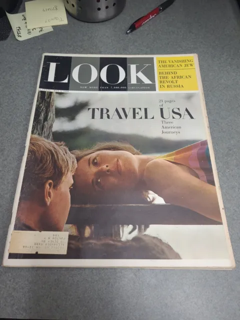 Look Magazine May 5, 1964 Travel USA Three American Journeys Vintage Africa
