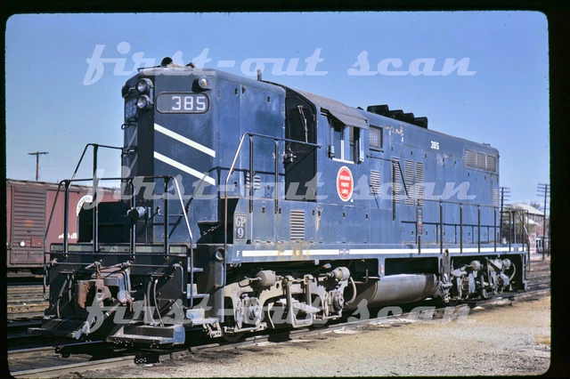 B Original Slide - Missouri Pacific MP 385 EMD GP-9 Coffeyville KS Nov 1969