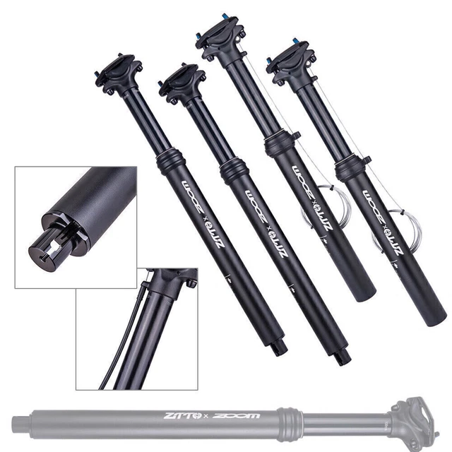 Dropper Adjustable Bike MTB seat post External Cable Remote Lever 100mm Travel