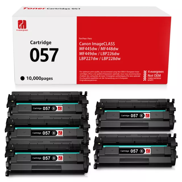 CRG-057 057 Toner Cartridge compatible with Canon imageCLASS MF448dw MF449dw Lot