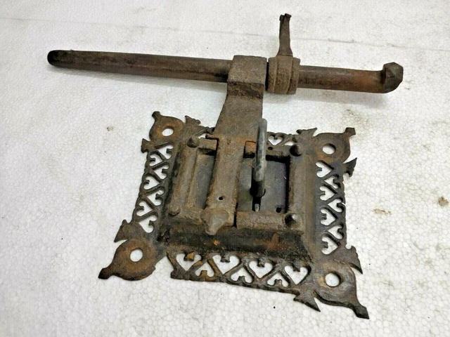 Étrier Ancien En Fer Forgé Main, Rustique, Forme Cavallo/pagaia, Vintage Inde, 1900-1940