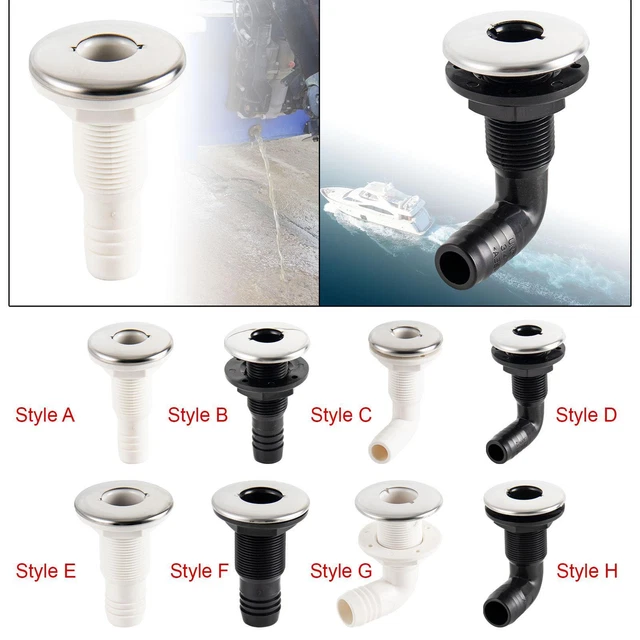 BOAT WATER DRAIN Scupper Connector Plumbing Yacht Bilge Vent Fitting